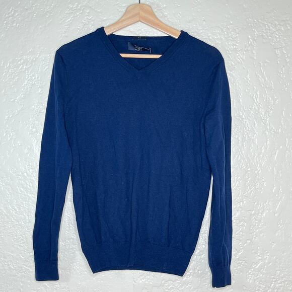 J. Crew Factory Other - J.Crew Merino Wool V-Neck Sweater Classic Slim Fit Men Blue Long Sleeve Small